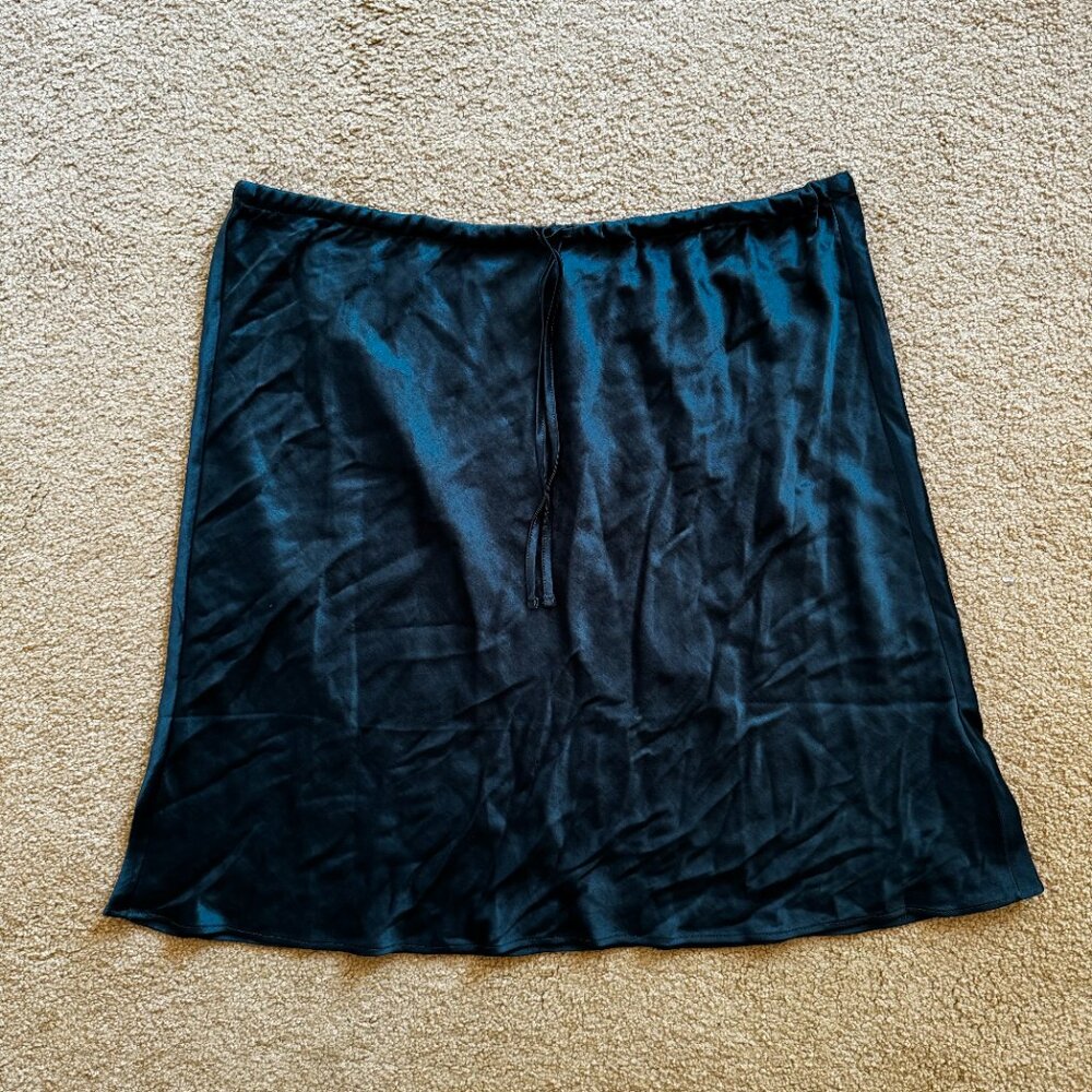 Madewell Dark Teal Mini Skirt - Picture 2 of 4